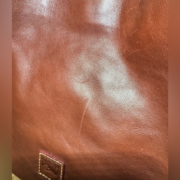 Dooney & Bourke Florentine Large Zip Barlow Tote - Chestnut In Color - Picture 4 of 15